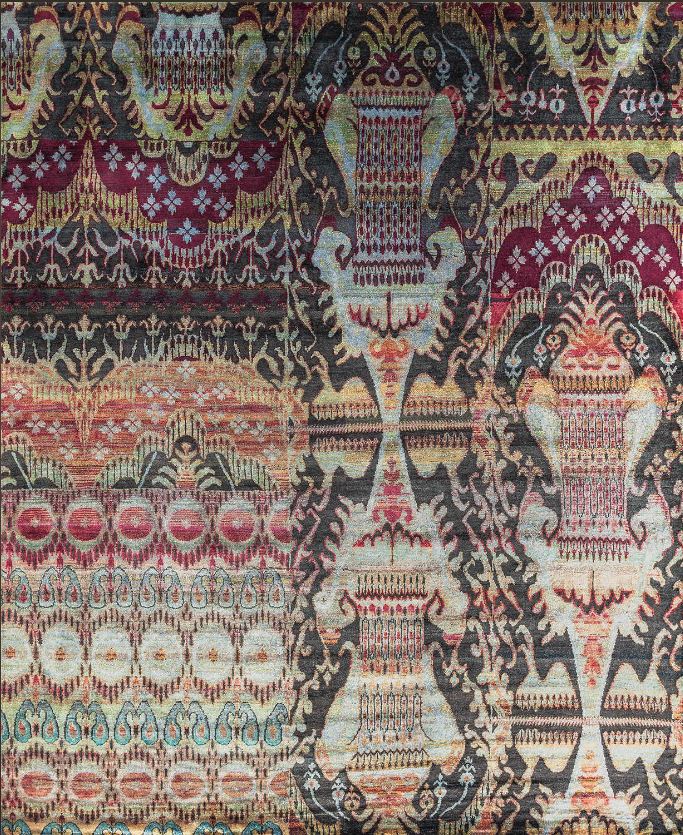 SILK IKAT P28-GRY-MIX