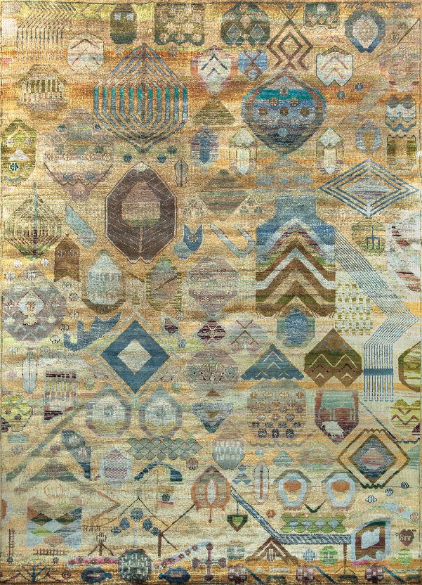 SILK IKAT PHOTO-BLU-MIX